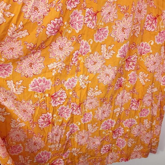Old Navy Dress Womens XS Shapeless Colorful Florals Split Hem Pockets Tie Strap - Picture 4 of 12